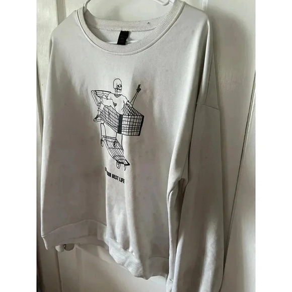 Romwe Women’s size x-large Skeleton Sweatshirt - Picture 2 of 8